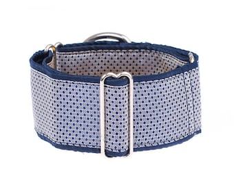 Blue Martingale collar, greyhound collar, 1.5 inch, dog collar, martingale, blue,martingale collars,dog collars