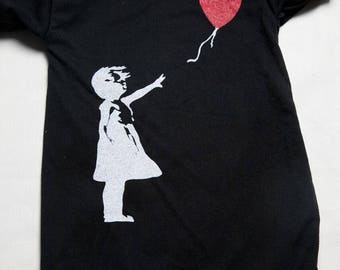 Banksy Balloon baby onesie bos-55