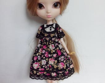 The Secret Garden - Black Roses - black ver. - dress for pullip blythe azone momoko obitsu and similar dolls