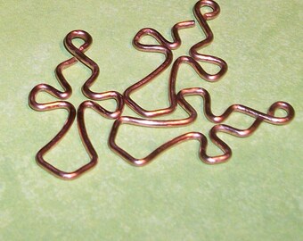 Tiny Copper Cross Charms 3