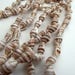 Vintage Necklace - white stripy shells - Natural jewelry