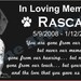 Pet or Human Granite Memorial Grave Marker with photo engraved, Tombstone / Customized.