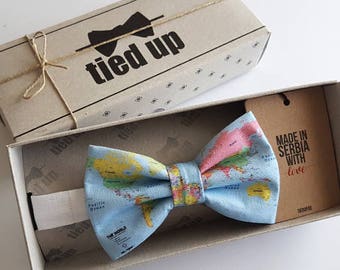 World map Bow Tie, Earth map bowtie, Bowtie geographic.Wedding Bow tie. Bow tie,Bowties,Bow tie for men,Bow tie for women,Bow tie for kids.
