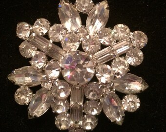 Weiss Crystal Rhinestone Brooch / Pin