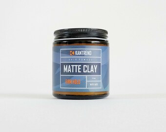 KANTREND Water based matte clay hair pomade - Firm hold - 4 oz - Handmade pomade