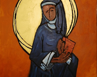 HILDEGARD OF BINGEN (Original Acrylic)