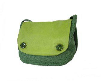 Green shoulder bag