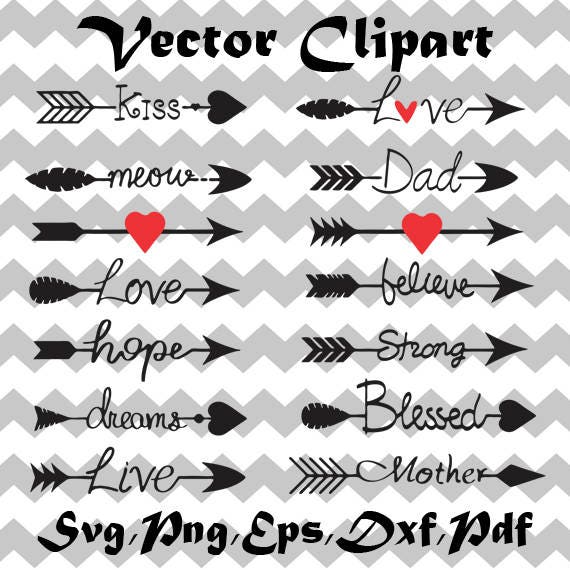 Download Arrow Words Svg Arrow SVG File Arrow Cut Files Svg Arrows