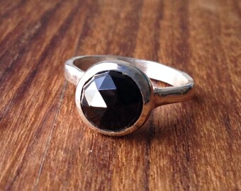 Black Garnet Ring - Ready to Ship