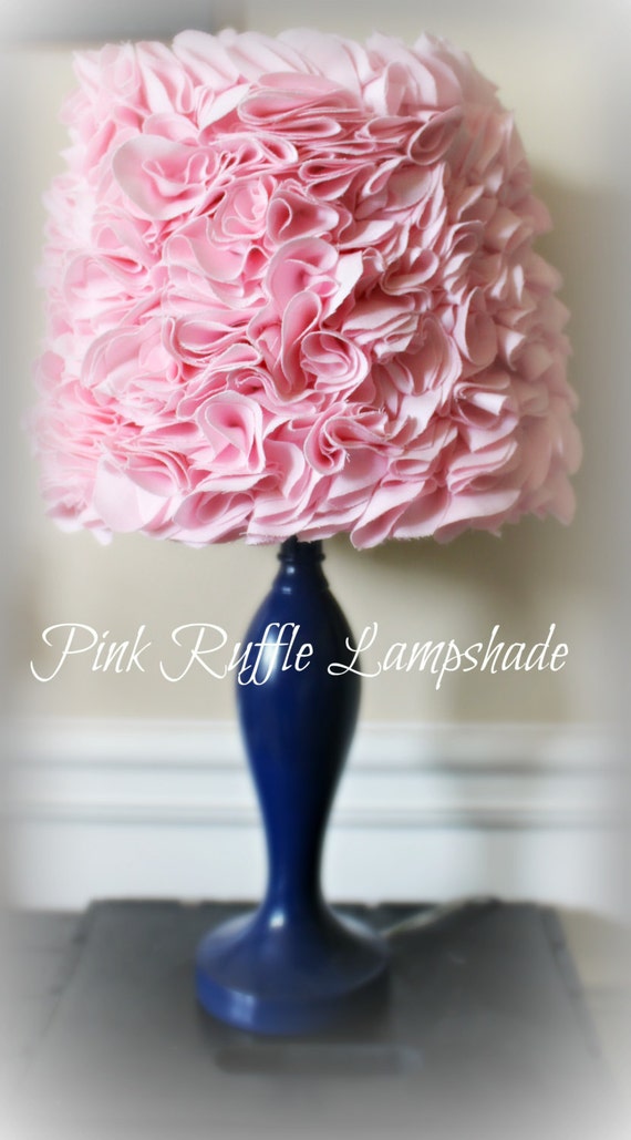 Pink Ruffled Lamp Shade Ruffles Lampshade Very Beautiful