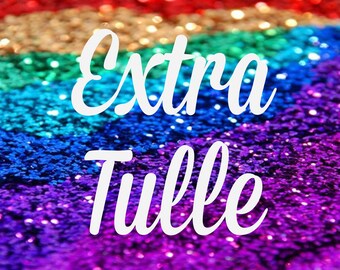 Extra tulle, more tulle, tiered tulle, ribbon tutu, tutu