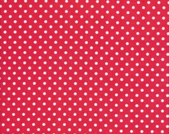 Tanya Whelan - Delilah - Delilah Dots in Red - polka dot cotton quilting fabric - HALF YARD cut