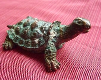 Little turtle in bronze * 6 x 3.6 cm * opportunity