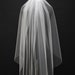Raw edge fingertip veil, Handcut edge veil, Plain edge veil, Single tier veil, Ivory, Light ivory, Diamond white, White.
