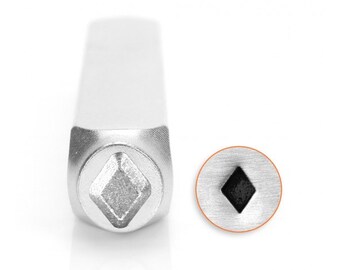 Diamond Stamp, Diamond Metal Design Stamp by ImpressArt, 6mm, Playing Card, Suit of Cards Stamp, Jewelry Steel Punch, Steel Stamp
