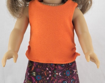 18" American Doll Girl's Tank Top and Maxi Skirt