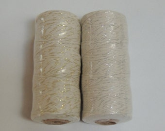 Silver METALLIC Baker's Twine - 110 Yard Spool - Brand New