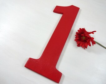 Photo Props For Kids First Birthday Number One Wooden Numbers Hand Painted Wood Number Photo Props for Birthdays Bedroom Decor