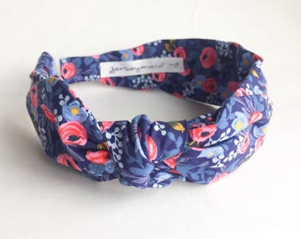 Cute bow Headbands for women narrow side knot headband Women's Fabric Headband side knot topknot bow Adult headband Woman rifle paper co.