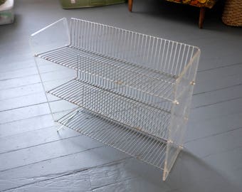 Vintage Wire 60s Retail Display Shelf / Rack