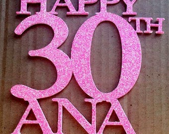Birthday Cake Topper - Cake Topper - Happy Birthday Topper