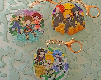 Kingdom Hearts Charm - Large Acrylic Keychain Set