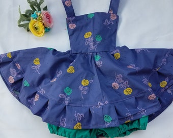 skirted romper, floral romper, floral dress, toddler dress, toddler romper
