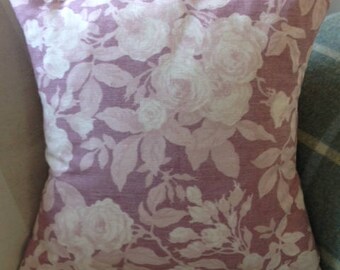 Soft Pink floral cushion cover