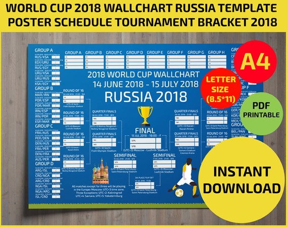 wallchart fifa 2018 world cup russia pdf printable bracket printable world cup wall chart