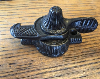 Antique Eagle cast iron window sash lock 2 1/4" wide