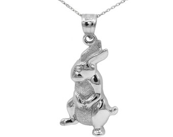 925 Sterling Silver Rabbit Necklace