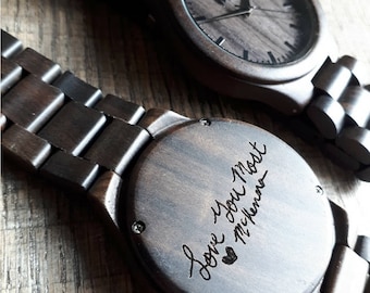 Fathers day gift , Wood Watch, father of the groom, engraved watch, Groomsmen gift, wooden watch, Wood Watch Men, boyfriend gift, TOP300