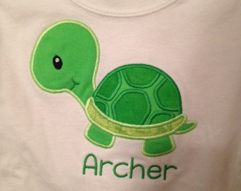 Personalized Turtle Shirt for Boys or Girls
