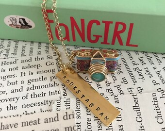 Bookstagram Necklace, Bookworm Necklace, Book Nerd Necklace, Pendant Necklace, Book Necklace, Bookish Necklace, Literary Jewelry, Bookworm