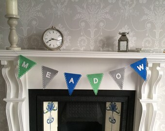 Personalised felt bunting