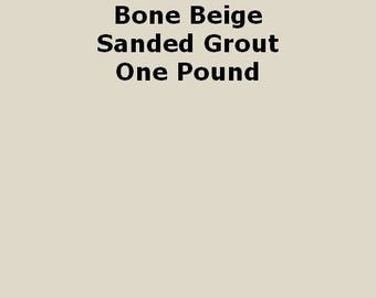 Bone Beige SANDED Grout - 1 Pound for Walls, Floors, Counter Tops, Backsplashes, Tubs, Showers, Mosaics