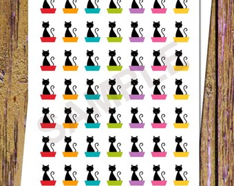49 Kitten Litter Planner Stickers Kitten Stickers Cat Stickers Functional Stickers Cat Litter Stickers Kitten Planner Stickers Cute Cat A88