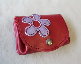 leather wallet. wallet; Flower wallet, woman wallet