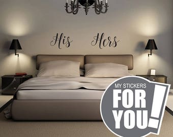  His  hers  wall decal Etsy