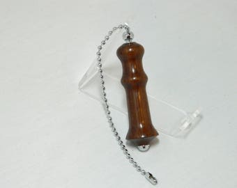 Light or Fan Pull with Chrome Finish in Cocobolo