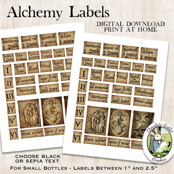 small jar labels