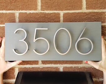 House Number Plaque, house number, address sign, address plaque, metal house numbers, wedding gift, present, outdoor sign