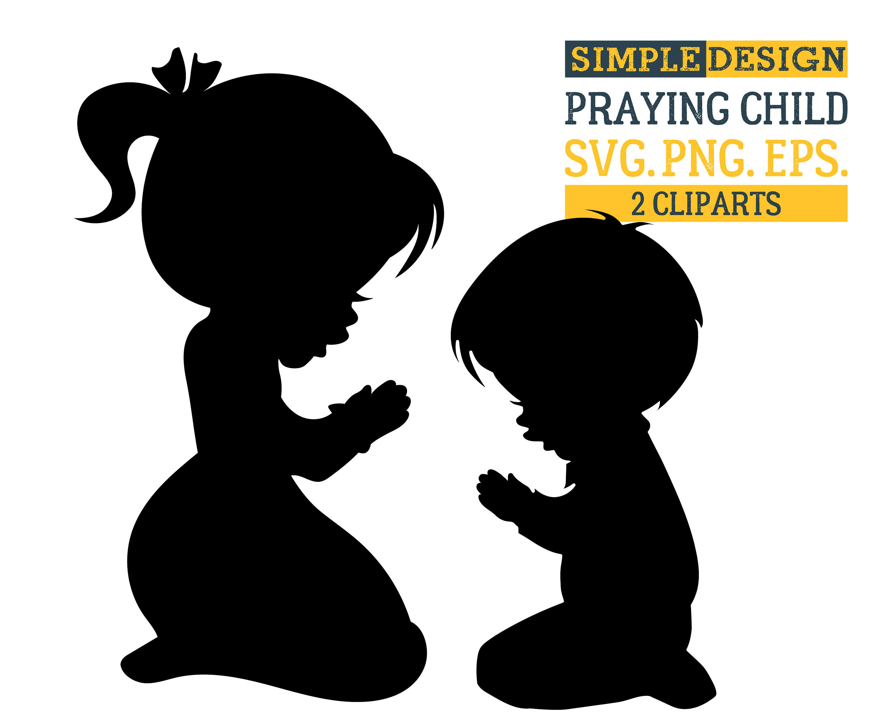 Download Praying child SVG Christian SVG Religious SVG Praying svg