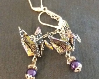 Origami Crane earrings