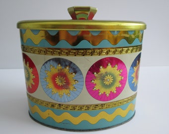 Vintage Baret Ware Made In England Tin Box/English metal box/England Aluminium box/Metal tea box/Candy Box