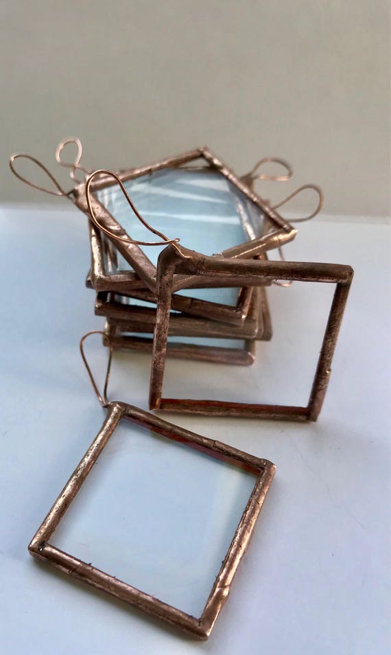 Glass gift tags copper tags blank gift tags etching blanks