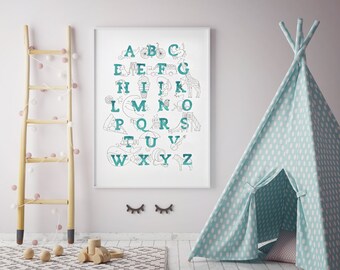 Children's Alphabet Poster