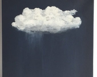 Original Acrylic Painting | Cloud Painting |Cloud Art | Landscape Painting | Painting on Canvas | Wall Art | Sara Beckley Art