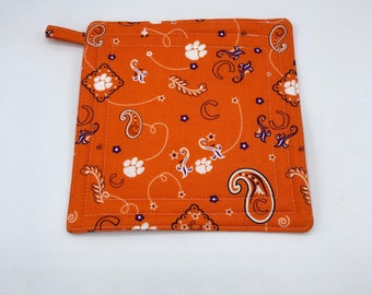 Clemson Tigers Insulated Pot Holder, Hot Pad