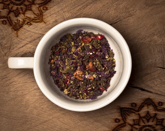 Blueberry Oolong, Loose Leaf Tea, handmade, cold brew